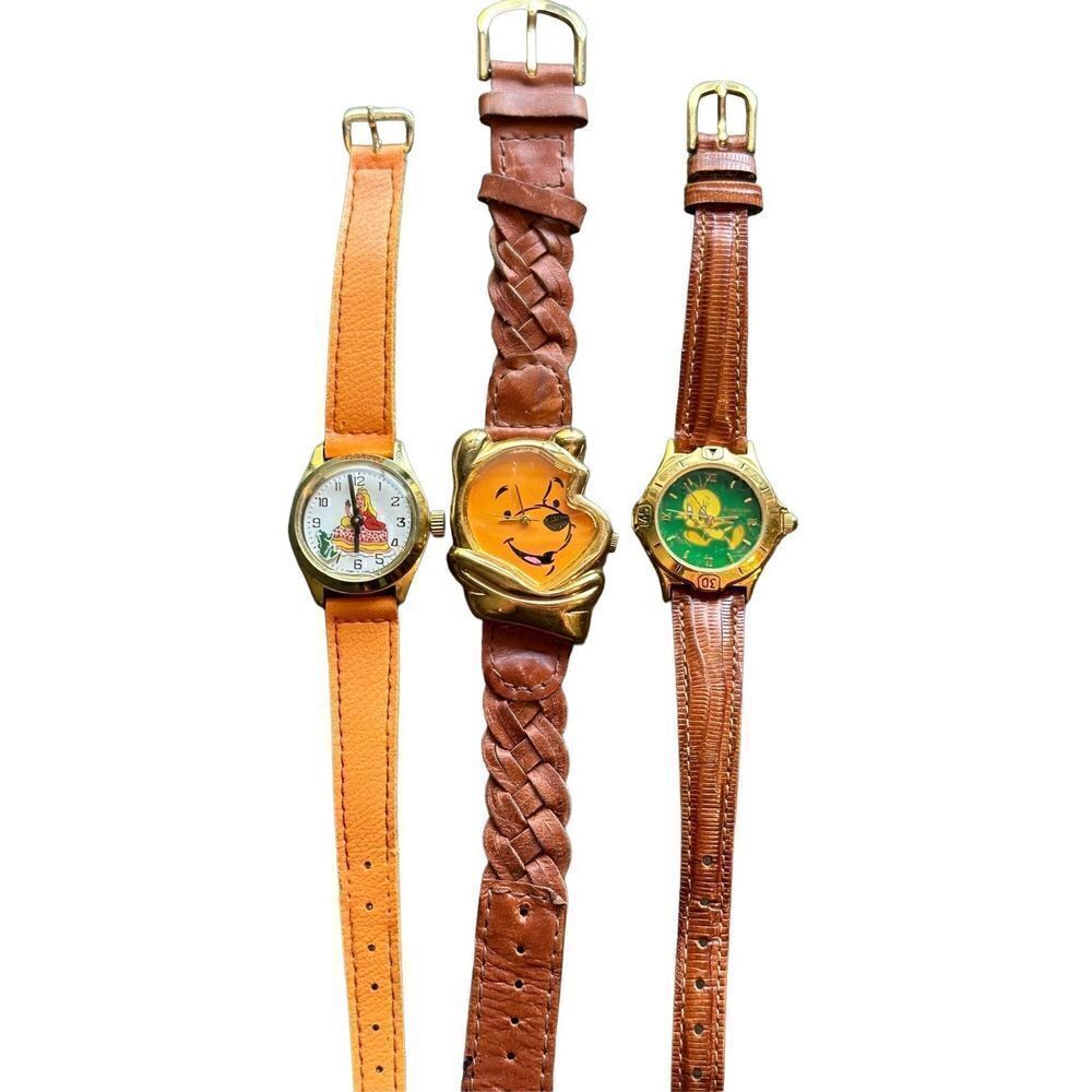 Tweety Bird Winnie the Pooh Princess Warner brothers watches three - Picture 4 of 7